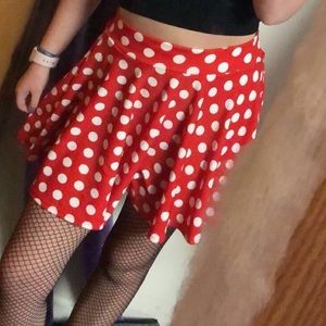RED POLKA DOT SKIRT